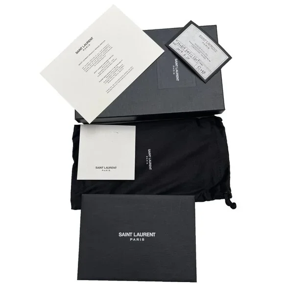 Yves Saint Laurent Pink caviar Leather Bi-fold Long Wallet - Picture 5 of 15